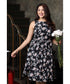 Floral Printed Gathered Waist Dress